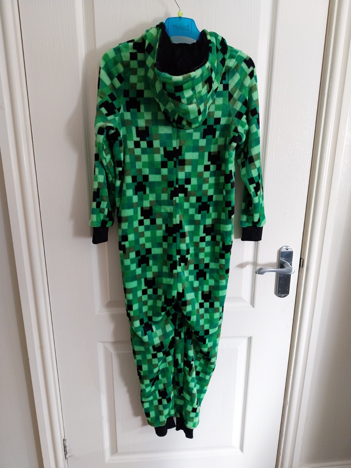 Official Mojang Minecraft Creeper One-Piece PJs for Age 10 image 3