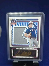 2024 Panini Stars & Stripes SSCH Carter Holton Rookie Black Gold Auto Patch /34