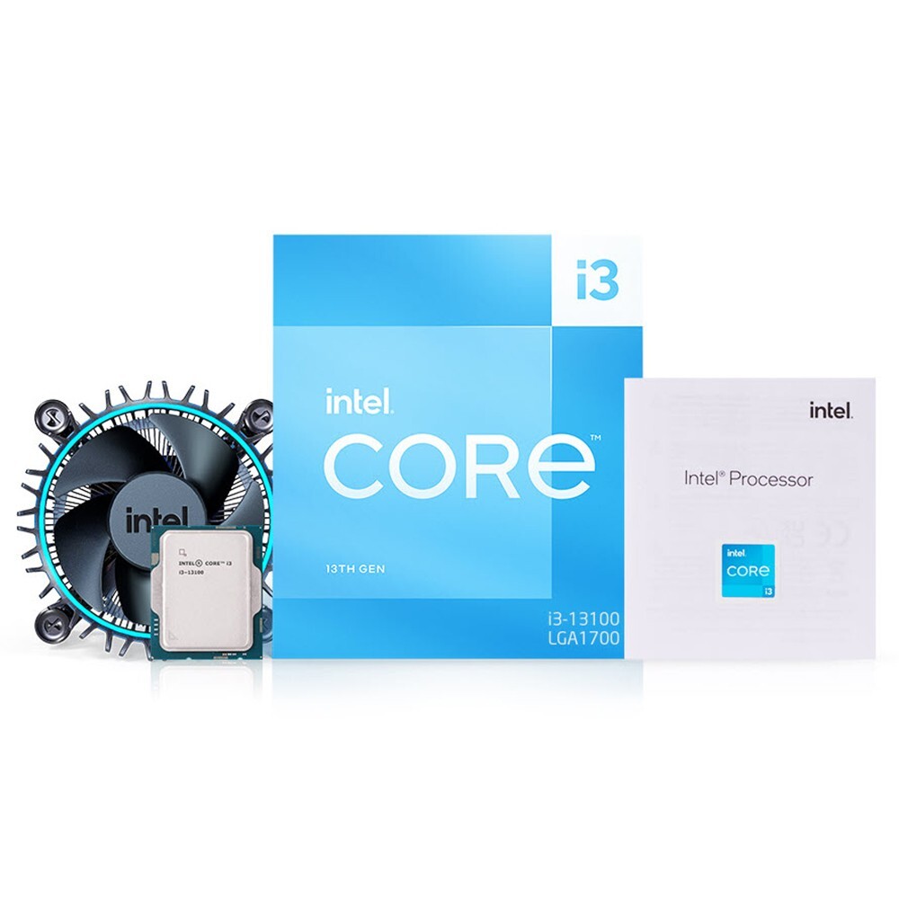 Intel i3-13100 Processor 4 Cores Raptor Lake Turbo 4.50GHz 12MB 8 Threads CPU