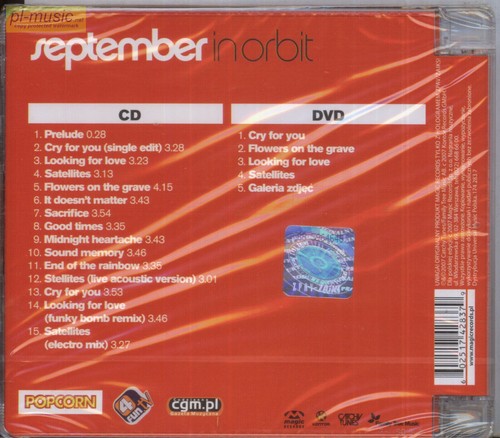 SEPTEMBER - IN ORBIT /edition CD + DVD / Petra Marklund / sealed from Poland - Picture 2 of 2
