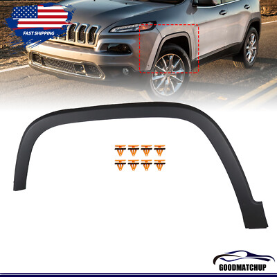 For 2014-2018 Jeep Cherokee Left Side Wheel Arch Fender Flare Molding Trim LH