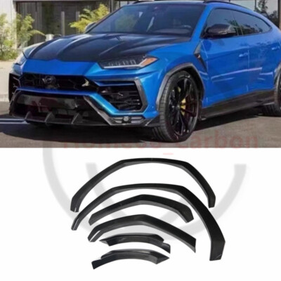 For Lamborghini Urus Real Carbon Fiber Wheel Eyebrow Arch Fender Flare Trim