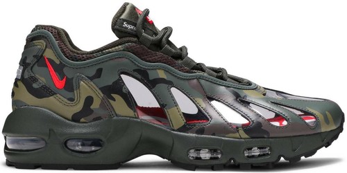 Nike Air Max 96 Supreme Dark Army Camo 2021 M 7 & 8 CV7652-300