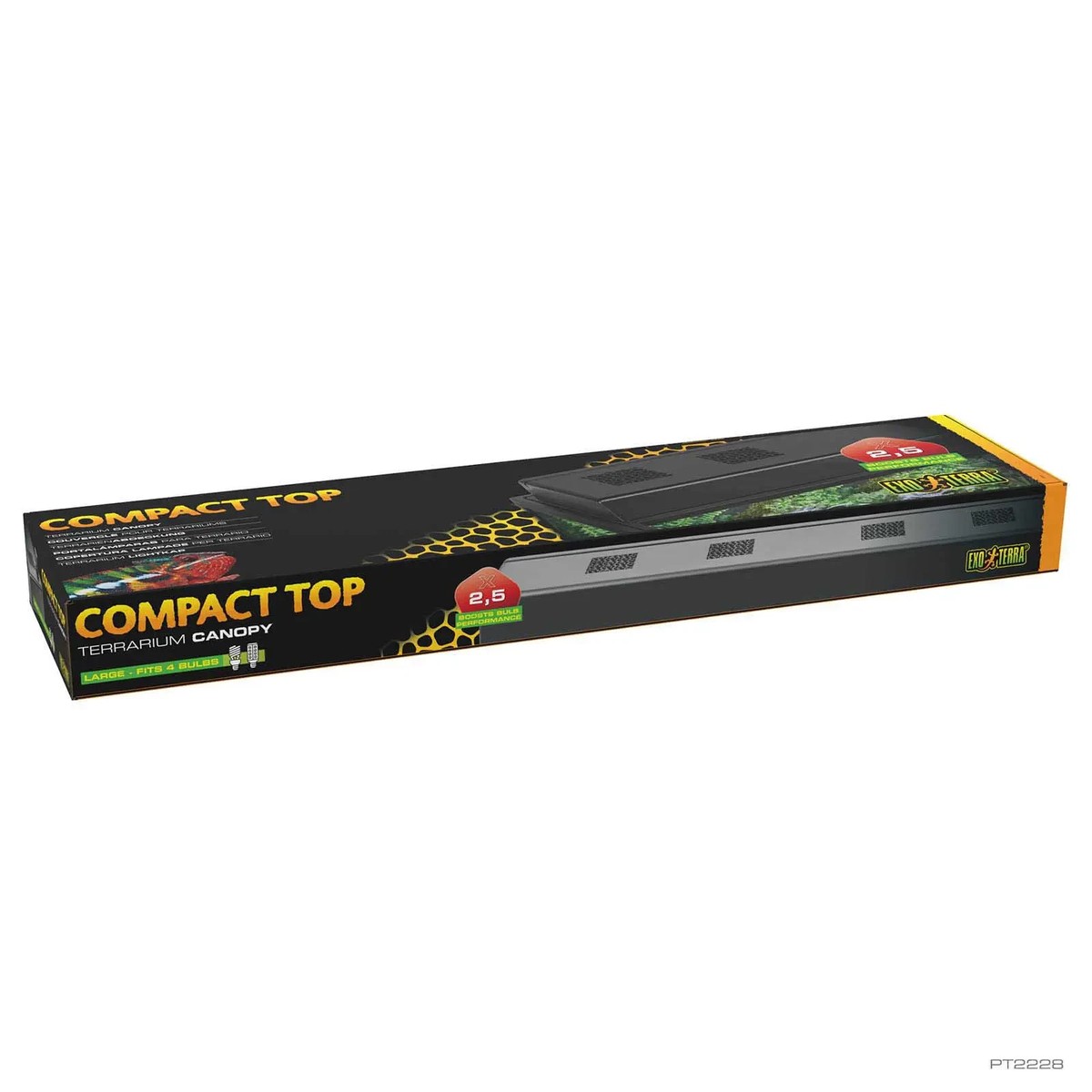 EXO TERRA COMPACT TOP - LARGE - 36IN X 3.5IN X 7.8IN - PT-2228 | eBay