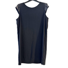 Mossimo - Cap Sleeve, Sequin, Knee Length Zip Back Sexy Little Black Dress - XXL