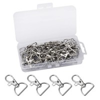 Metall SchlüSselringe Karabiner 360° Haken Silber 40 StüCk