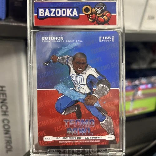Bo Jackson Battle Arena Tecmo Bowl Cutback Logofoil Brawl Barry Sanders