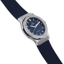 HUBLOT Classic Fusion Titanium Blue 511.NX.7170.LR second hand mens 3