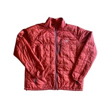 Giacca LL Bean uomo XXL alta PrimaLoft Stowaway Polartec arancione puffer Gorpcore