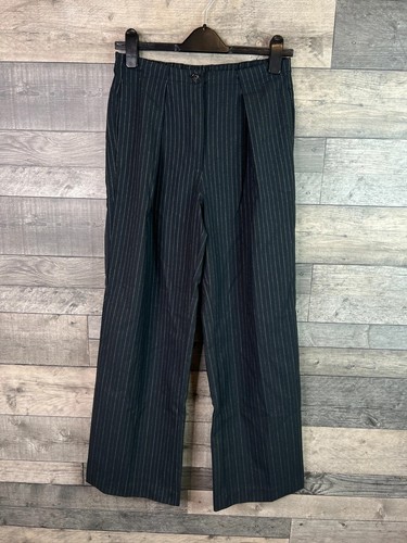 Pantalon Free People Tyler taille XS noir à rayures jambe droite - Photo 2/8