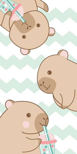 Capybara Badetuch Strandtuch Duschtuch 70 X 140 Cm 100% Baumwolle-image