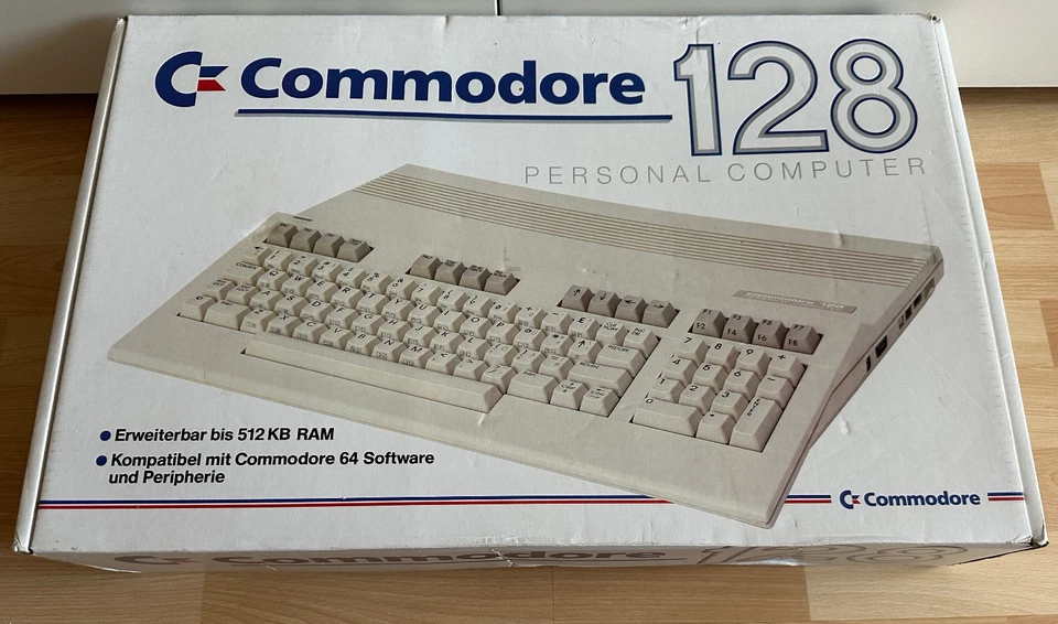 Commodore C128 Original Verpackung, NUR Original Verpackung .... #02 25