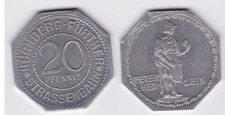 Germany Nuremberg 20 pfennig Notgeld Peter Henlein