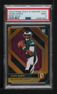 2020 Panini Gold Standard Rookies Rose Gold 9/25 Jalen Hurts #107 Rookie RC v9t