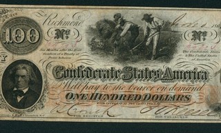 $100 1862 The Confederate States of America PAPER CURRENCY AUCTIONS