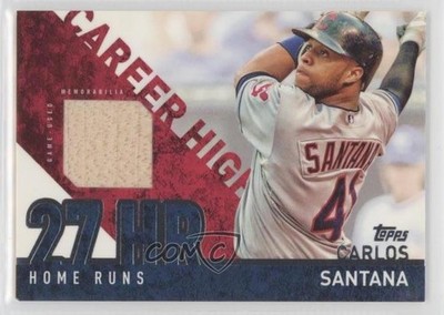 2015 Topps Career High Relics Carlos Santana #CRH-CS 0e0z