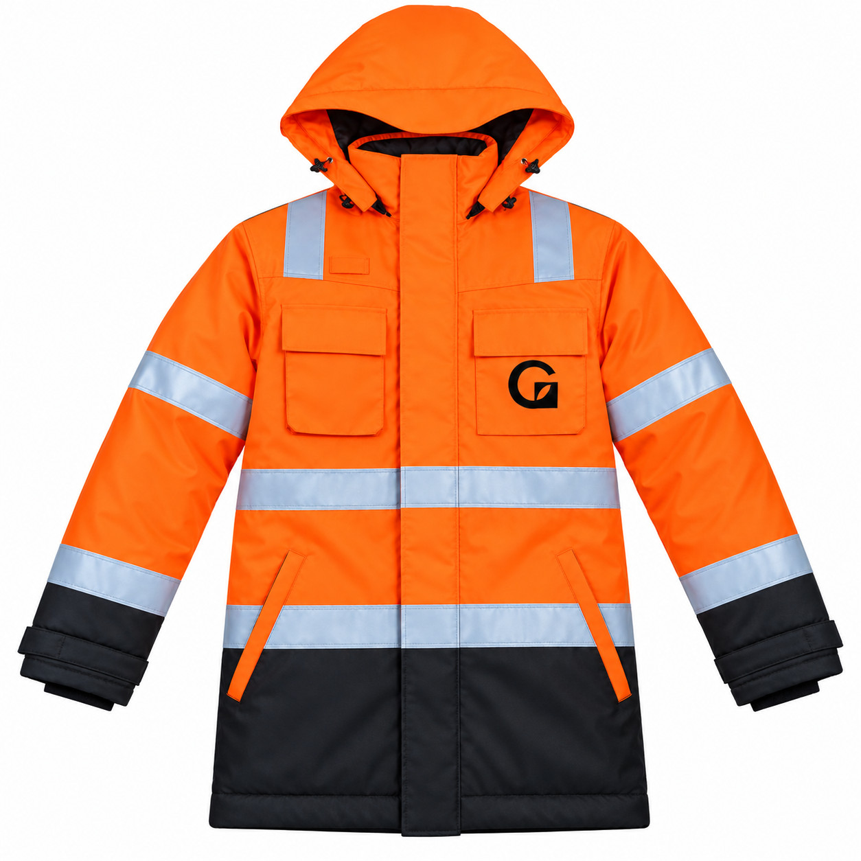 Ocean Shield Orange Winter Parka Jacket (M Size)