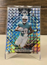 2023 Mosaic #312 Devon Achane Silver Mosaic Prizm Rookie RC Dolphins
