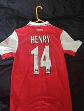 Theirry Henry Signed Arsenal Shirt With Official Arsenal COA