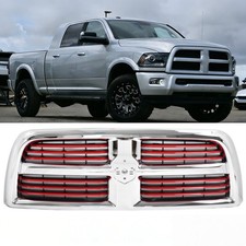 Fits For 2013-2018 Dodge Ram 2500 3500 4500 5500 Red Front Upper Grille Grill