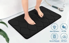 Yafa Home Fashion 1pc:17" X 24" Bath Rug, Memory Foam; Machine Washable, Water A