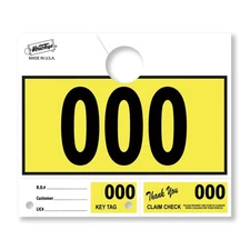 Versa-Tags Car Dealer 1000 Hang Tags - Service Dispatch Numbers for Mechanics...
