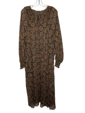 Girl With Curves Woven Blouson-Sleeve Midi Dress A452275 Plus Size 4X NEW