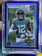 Panini 2025 Donruss Optic Rated Rookie Travis Hunter #201 Jaguars Football Card. rookie card picture