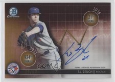 2016 Bowman Draft Chrome Dividends Refractor Gold /50 TJ Zeuch #DD-TZ Auto 9cf