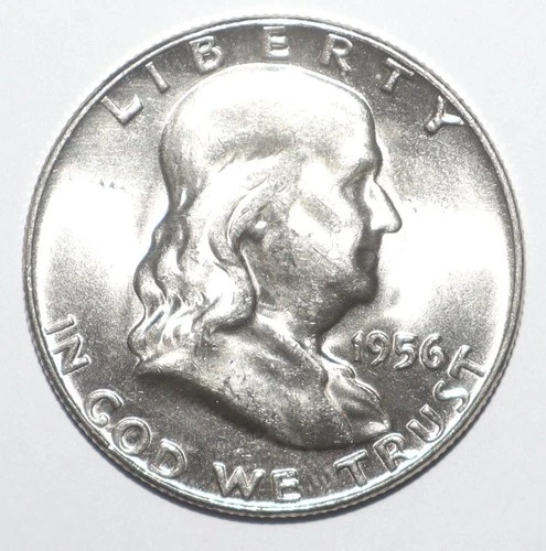 1956 Franklin Half Dollar — photo from the most recent tracked eBay sale