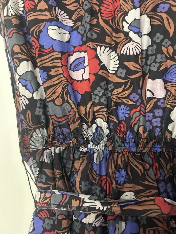 Vestido feminino Marc by Marc Jacobs estampa floral de seda e algodão tamanho 0 - Imagem 2 de 4