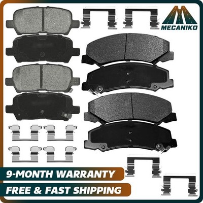 Front Rear Ceramic Disc Brake Pad Kit for 2010- 13 Impala 2014-16 Impala Limited