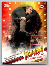 2019 Topps WWE Road to Wrestlemania #5 Ronda Rousey Rowdy Ronda Rousey