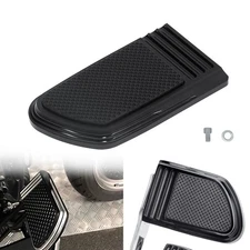 Black Large Brake Pedal Pads Fit For Harley Touring Road Glide Softail Fat Boy