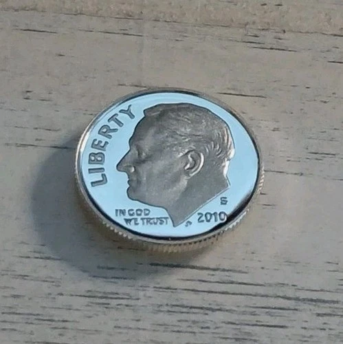 2010-S Dcam "Mirror-like" Proof 90% Silver Roosevelt Dime - Low Mintage Year