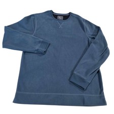 G.H. Bass  Co Fleece Sweatshirt Pullover Long Sleeve Blue Size M Men's Casual