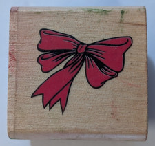 Wood/Rubber Stamp Birthday/Christmas/Gift Ribbon