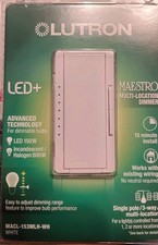 Lutron Maestro MACL-153MLH-WH LED + Dimmer Switch