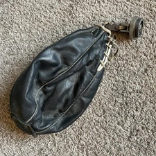 Vintage Boxing Leather Speed Bag Laced Top Grain