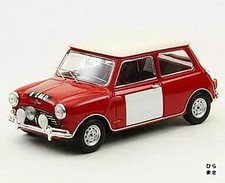 1/43 Scale Morris Mini Cooper S Rally Version Red/White Diecast Model