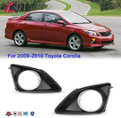 1 pair Fog Light Bezels For 2009-2010 Toyota Corolla outback lamps cover
