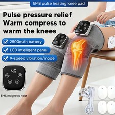 Heated Knee Massager Wrap Electric Brace Vibration Massage for Joint Discomfort