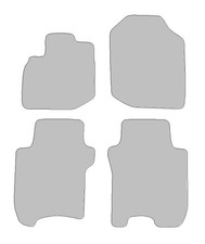 Fußmatten passend für Honda Jazz III Typ GE (Baujahr 2008 - 2015), Dura graphit