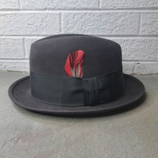 Vintage Royal Stetson Fur Felt Feathered Fedora