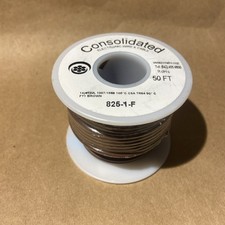  50ft BROWN 14AWG Stranded MTW Copper Wire 300V 14 Gauge