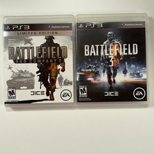 Battlefield 3 & Battlefield Bad Company 2 Limited Edition PS3 Lot CIB TESTED