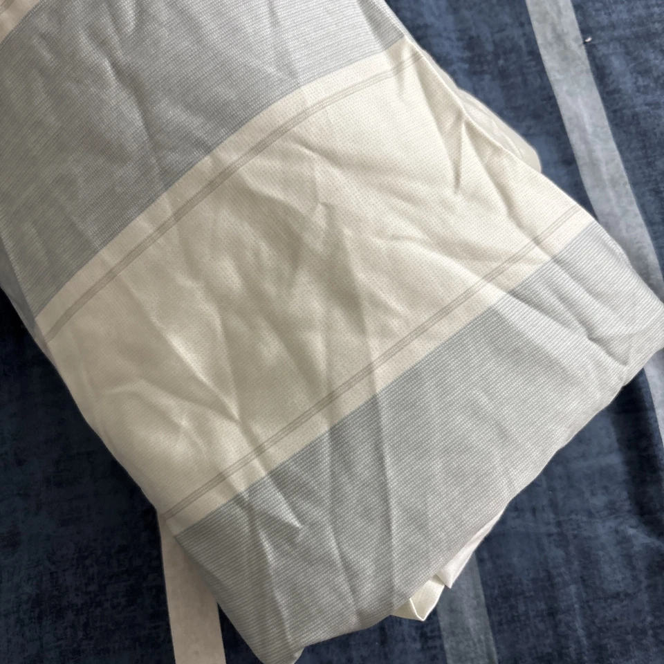 Hotel Collection Classic Серена Синяя Полосатая Королевская Юбка для Кровати Пыль Грубый Дисплей - Изображение 3 из 4