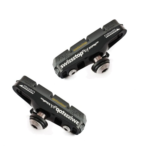 SwissStop Flash Pro Black Prince Bremsbeläge mit Schuh für Carbonfelgen Shimano/Sram