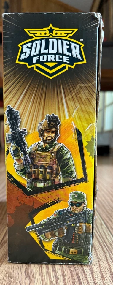 2001 SOLIDER FORCE PATROL 8 PC SET M2 TANK, BLACK BIKE, SOLDIER,WEAPONS ORG BOX - Image 3 of 4