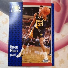 Fleer 1991-92 Base Set Reggie Miller #83 Indiana Pacers Basketball Card